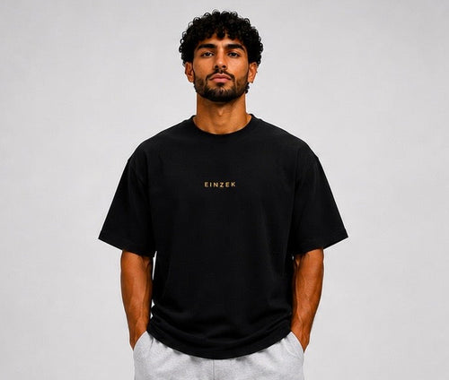 Essential Oversized Set Black — front solo