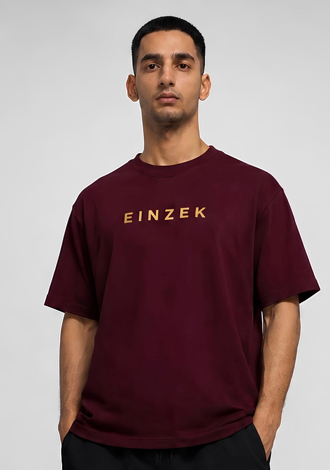Pursue The Vision Oversized Tee White — front full body