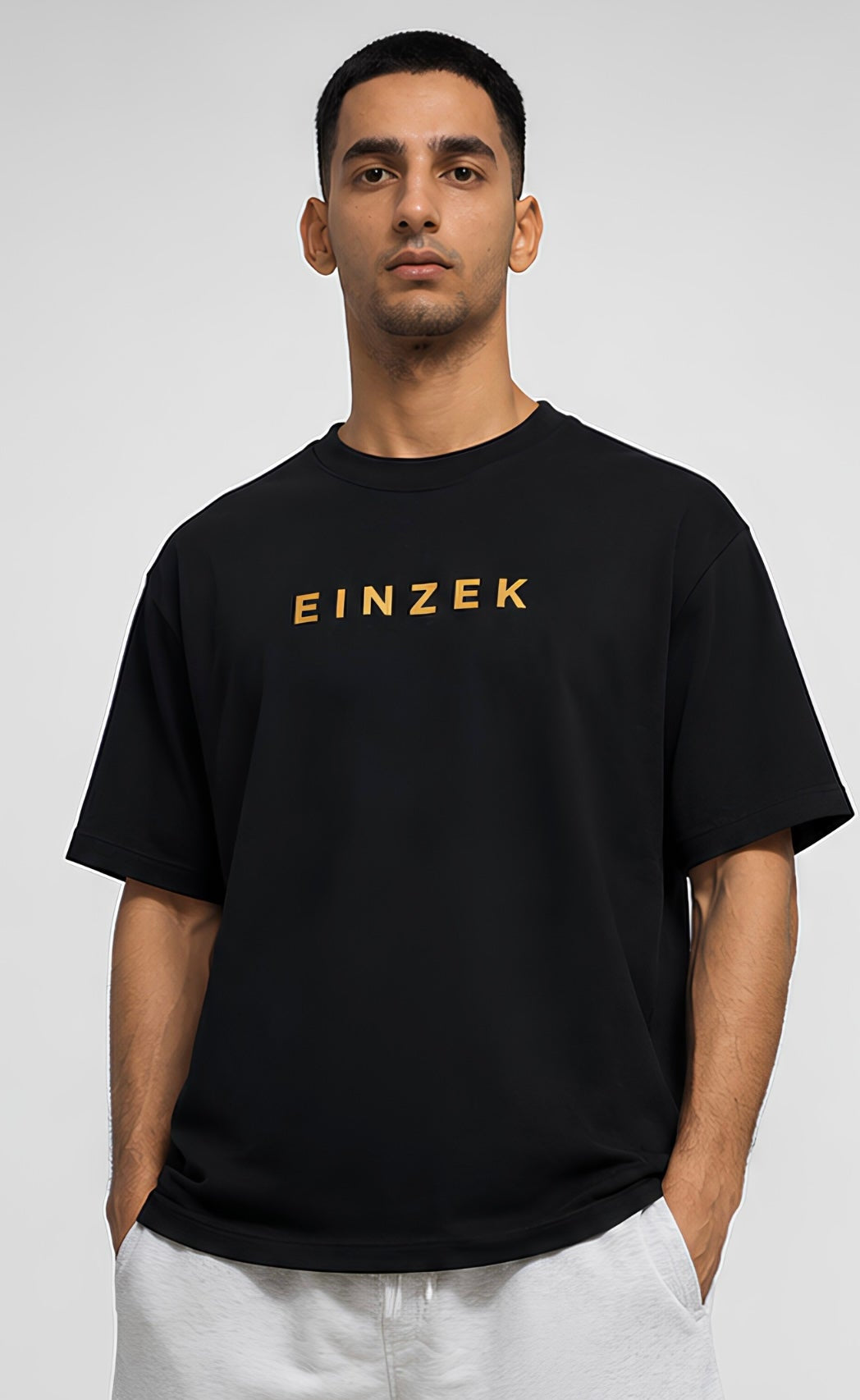 Pursue The Vision Oversized Set Black — front and back split